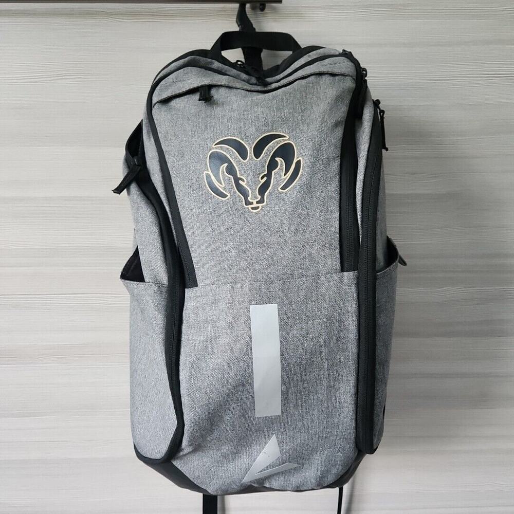 BSN SPORTS‎ STEP-UP Gym BACKPACK Multiple Components And Hook Bag RAM graphic